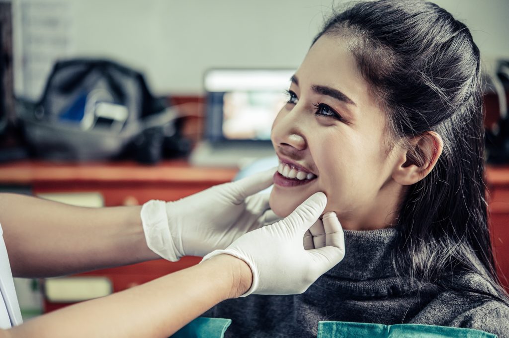 Patient receiving their first dental exam at Silver Lake Dental in Wilmington, MA